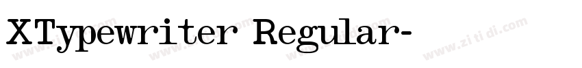 XTypewriter Regular字体转换